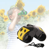 Kids Binoculars Toy Portable Camping for Camping Presents Birthday Yellow