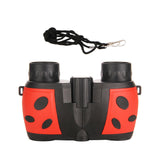 Kids Binoculars Toy Portable Camping for Camping Presents Birthday Red