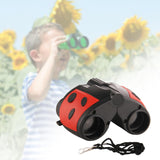 Kids Binoculars Toy Portable Camping for Camping Presents Birthday Red