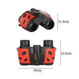 Kids Binoculars Toy Portable Camping for Camping Presents Birthday Red