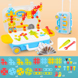 Design and Drill Toy DIY Shapes Matching Engineering Building Kits Preschool without power drill