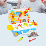 Design and Drill Toy DIY Shapes Matching Engineering Building Kits Preschool without power drill