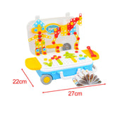 Design and Drill Toy DIY Shapes Matching Engineering Building Kits Preschool without power drill