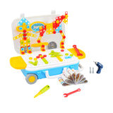 Design and Drill Toy DIY Shapes Matching Engineering Building Kits Preschool with electric drill