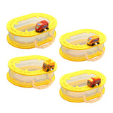 Rail Car Storage Box Portable Car Toy Organizer for Boys Girls Children Kids Red High Speed Car