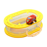 Rail Car Storage Box Portable Car Toy Organizer for Boys Girls Children Kids Red High Speed Car