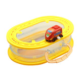 Rail Car Storage Box Portable Car Toy Organizer for Boys Girls Children Kids Red High Speed Car