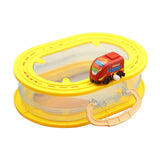 Rail Car Storage Box Portable Car Toy Organizer for Boys Girls Children Kids Red High Speed Car