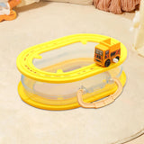 Rail Car Storage Box Portable Car Toy Organizer for Boys Girls Children Kids Engineering Car