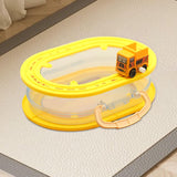 Rail Car Storage Box Portable Car Toy Organizer for Boys Girls Children Kids Engineering Car