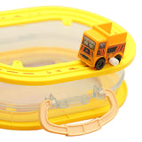 Rail Car Storage Box Portable Car Toy Organizer for Boys Girls Children Kids Engineering Car