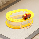 Rail Car Storage Box Portable Car Toy Organizer for Boys Girls Children Kids Red