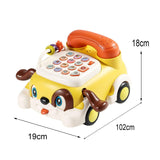 Baby Telephone Toy Game Parent Child Interactive Toy for Baby Boy Girls Kids yellow