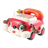 Baby Telephone Toy Game Parent Child Interactive Toy for Baby Boy Girls Kids rose red