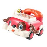 Baby Telephone Toy Game Parent Child Interactive Toy for Baby Boy Girls Kids rose red