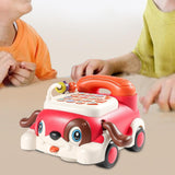 Baby Telephone Toy Game Parent Child Interactive Toy for Baby Boy Girls Kids rose red