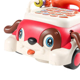 Baby Telephone Toy Game Parent Child Interactive Toy for Baby Boy Girls Kids rose red