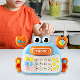 Parent Child Interactive Toy Mobile Phone for Children 3 Years Old blue