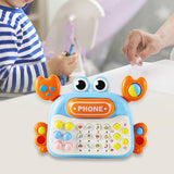 Parent Child Interactive Toy Mobile Phone for Children 3 Years Old blue