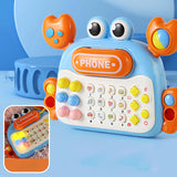 Parent Child Interactive Toy Mobile Phone for Children 3 Years Old blue