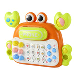 Parent Child Interactive Toy Mobile Phone for Children 3 Years Old orange