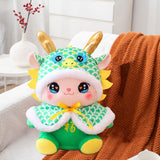 Plush Dragon Doll Soft Dragon Stuffed Toy for New Year Gift Home Decorations