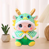 Plush Dragon Doll Soft Dragon Stuffed Toy for New Year Gift Home Decorations