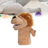 Animal Hand Puppet Sensory Toy Funny Practicing Education Toy Game Plush Toy Lion