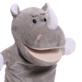 Animal Hand Puppet Sensory Toy Funny Practicing Education Toy Game Plush Toy Rhino