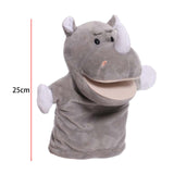 Animal Hand Puppet Sensory Toy Funny Practicing Education Toy Game Plush Toy Rhino