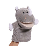 Animal Hand Puppet Sensory Toy Funny Practicing Education Toy Game Plush Toy Rhino