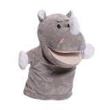 Animal Hand Puppet Sensory Toy Funny Practicing Education Toy Game Plush Toy Rhino