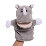 Animal Hand Puppet Sensory Toy Funny Practicing Education Toy Game Plush Toy Rhino