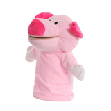 Animal Hand Puppet Sensory Toy Funny Practicing Education Toy Game Plush Toy Pink