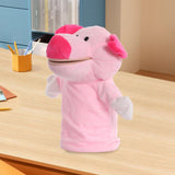 Animal Hand Puppet Sensory Toy Funny Practicing Education Toy Game Plush Toy Pink