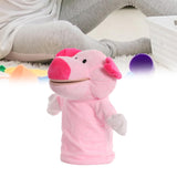 Animal Hand Puppet Sensory Toy Funny Practicing Education Toy Game Plush Toy Pink