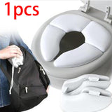 Foldable Travel Potty Seat Space Saving Comfortable Pads for Girl Kids Child