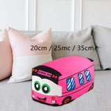 Plush School Bus Toy Bedtime Companions Cuddly Party Favors Cartoon for Kids 20cm