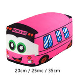 Plush School Bus Toy Bedtime Companions Cuddly Party Favors Cartoon for Kids 20cm