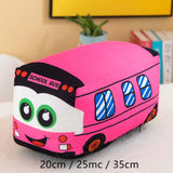 Plush School Bus Toy Bedtime Companions Cuddly Party Favors Cartoon for Kids 20cm