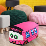 Plush School Bus Toy Bedtime Companions Cuddly Party Favors Cartoon for Kids 20cm