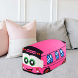 Plush School Bus Toy Bedtime Companions Cuddly Party Favors Cartoon for Kids 20cm