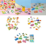 3D Cartoon Puzzles Preschool Smooth Surface Learn Activities Montessori Toys animal