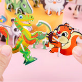 3D Cartoon Puzzles Preschool Smooth Surface Learn Activities Montessori Toys animal