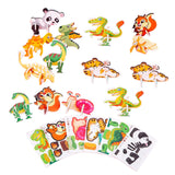 3D Cartoon Puzzles Preschool Smooth Surface Learn Activities Montessori Toys animal