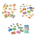 3D Cartoon Puzzles Preschool Smooth Surface Learn Activities Montessori Toys animal