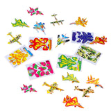 3D Cartoon Puzzles Preschool Smooth Surface Learn Activities Montessori Toys plane