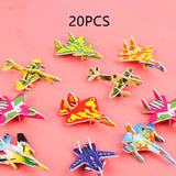 3D Cartoon Puzzles Preschool Smooth Surface Learn Activities Montessori Toys plane