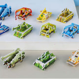 3D Cartoon Puzzles Preschool Smooth Surface Learn Activities Montessori Toys tank