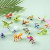 10 Pieces Craft DIY 3D Puzzle Learning Activities Montessori Toys for Babies Insect